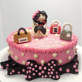 Travel Girl Theme Cake