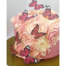 Floral Cake with Butterflies