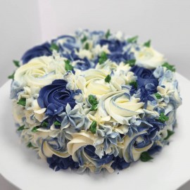 Floral Cake - Mix two colors